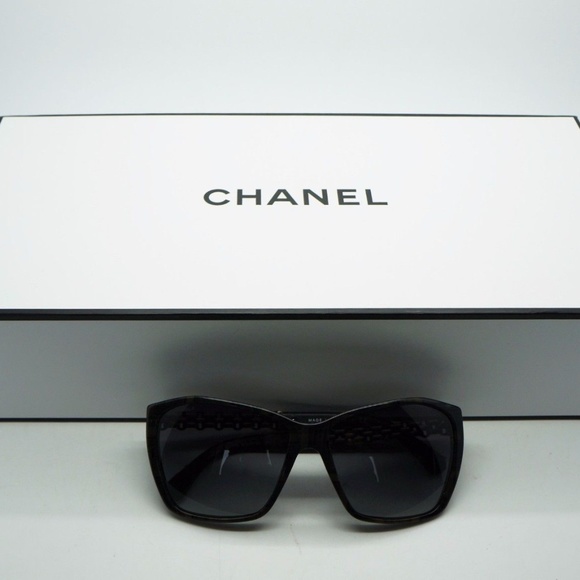 CHANEL Accessories - Chanel Black Square Chain Quilted Sunglasses